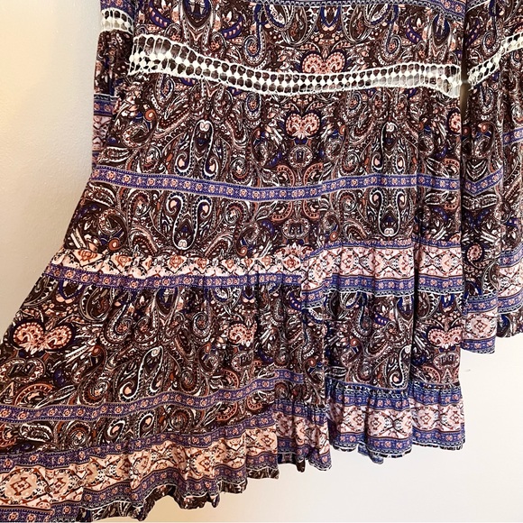 Boho Paisley Print Dress - Picture 3 of 8